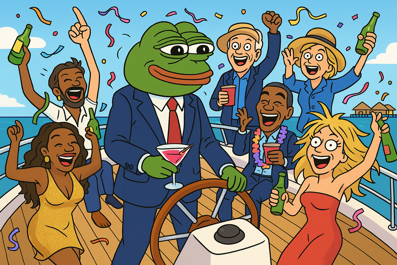President Pepe Yacht Party in the Maldives